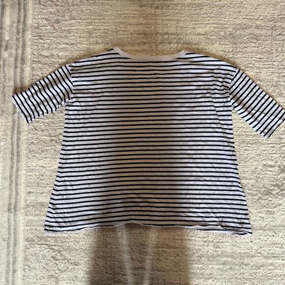 NEW Frank & Eileen Josephine Boatneck Tee Navy French Stripe Jersey Sz XS - Picture 4 of 4